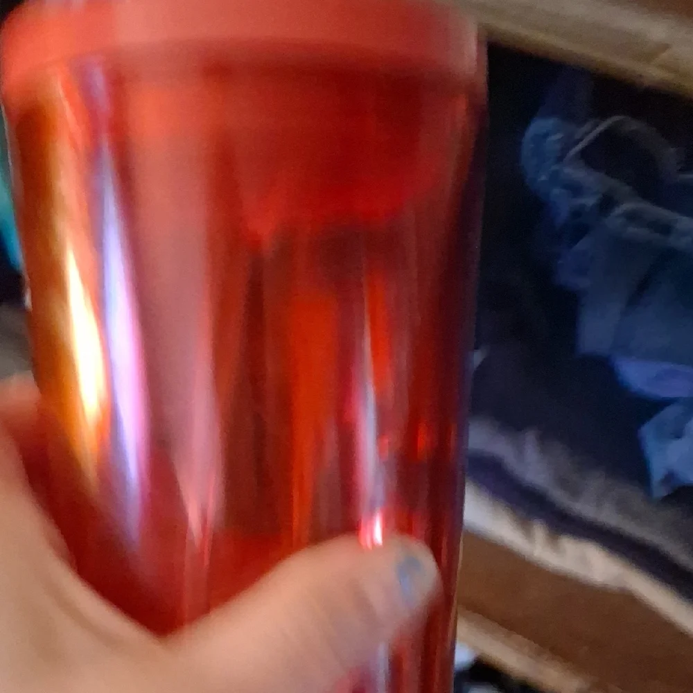 Starbucks Orange Travel Tumbler with White Dog Graphic